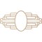 Ekena Millwork Elizabeth Wood Fretwork Pierced Ceiling Medallion, Alder, 30"W x 15"H x 8 1/4"IW x 14 1/4"IH x 1/4"T CMWP30X15X0250EBAL - alternate 2